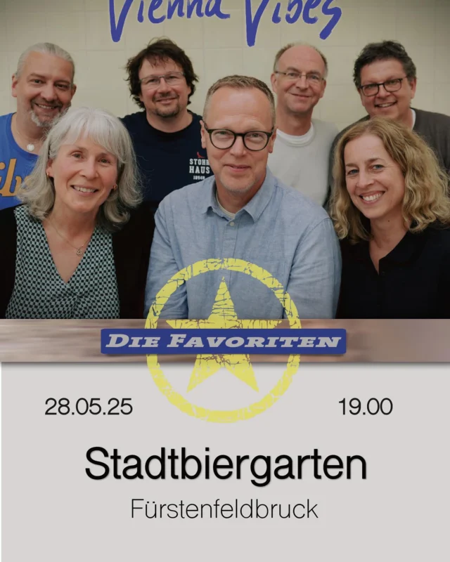 Liebe Leut’, wir dürfen auch in diesem Jahr wieder den STADTBIERGARTEN in FFB beschallen! Seid‘s brav und schön aufessen, damit für alle die Sonne scheint… ☀️😂 Die Favoriten freuen sich auf Euch! Baba und ein schönes Wochenende 😘 #stadtbiergartenffb #austropop #wolfgangambros #fürstenfeldbruck #landkreisfürstenfeldbruck